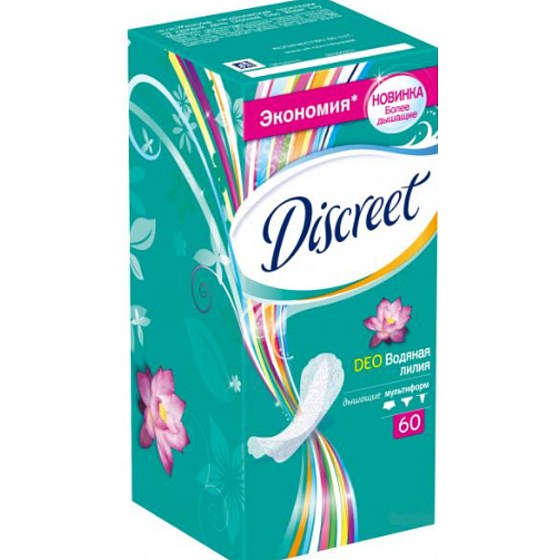 Diskrete Deo Waterlily kurze Intim-Pads für den täglichen Gebrauch 60 Stück