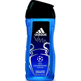 Adidas Champions League Duschgel für Körper und Haare für Männer 250 ml