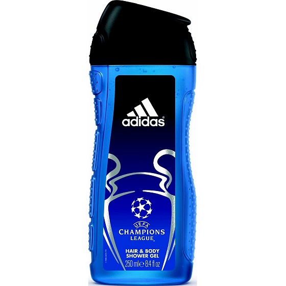 Adidas Champions League Duschgel für Körper und Haare für Männer 250 ml