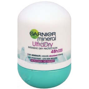 Garnier Mineral Ultra Dry Intensiver Trockenschutz 48h Antitranspirant Roll-on für Frauen 50 ml