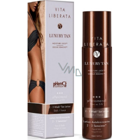 Vita Liberata pHenomenal Selbstbräunende Tonisierungsmilch für Gesicht und Körper für 2-3 Wochen tan Dunkel - dunkel 125 ml