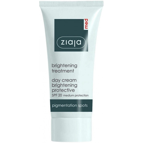 Ziaja Med Whitening Care aufhellende schützende Tagescreme, aufhellende lokale Pflege gegen Pigmentflecken 50 ml