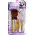 EBM Exmon Kosmetikpinsel mit synthetischen Borsten für Puder gold und rosa 11,5 cm