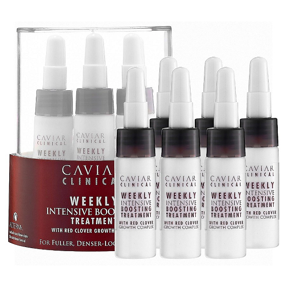 Alterna Caviar Clinical Weekly Intensive Boosting-Behandlung pflegende Ampullen zur Vorbeugung von Haarausfall 6 x 6,7 ml
