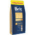Brit Premium Adult M für erwachsene Hunde mittlerer Rassen 10-25 kg - 15 + 3 kg Komplettes Premiumfutter