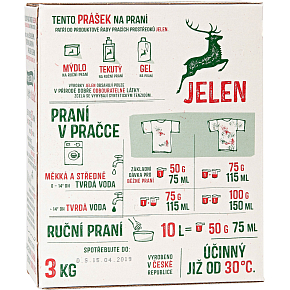 Jelen Waschmittel auf Seifenbasis, 60 Waschladungen, 3 kg