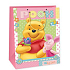 Ditipo Geschenk Papiertüte 33 x 10,2 x 45,7 cm Disney Winnie the Pooh, Pooh Ferkel