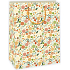 Ditipo Geschenk Kraftbeutel 27 x 12 x 37 cm gelb, Blumen