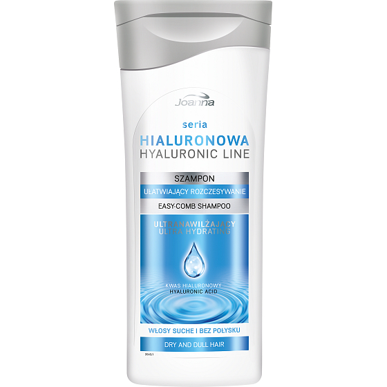 Joanna Hyaluronic Line Shampoo mit Hyaluronsäure für trockenes Haar ohne Glanz 200 ml