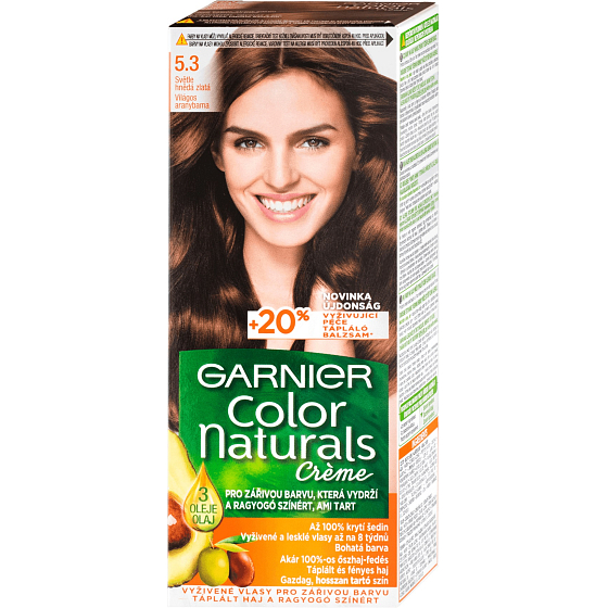 Garnier Color Naturals Créme Haarfarbe 5.3 Hellbraun Gold