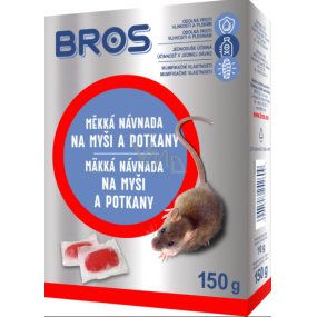 Bros Weicher Köder für Mäuse, Ratten und Ratten 150 g