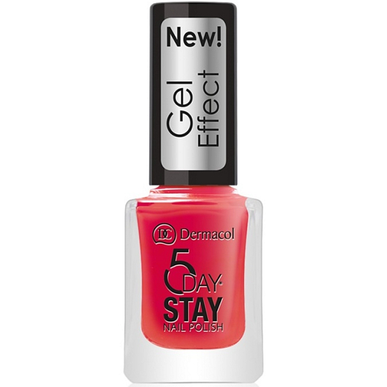 Dermacol 5 Day Stay Gel Effect langanhaltender Nagellack mit Gel-Effekt 28 Moulin Rouge 12 ml