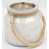Nekupto Home Decor Glaslampe mit weißem Vorhang 10,5 cm