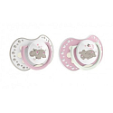 Lovi Night & Day Tröster Silikon dynamisches Rosa für Kinder 3-6 Monate 2 Stück
