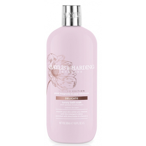 Baylis & Harding Pink Magnolie und Birnenblüte romantischer Badeschaum 500 ml