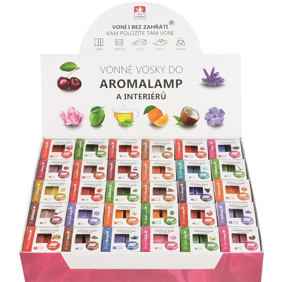 Kozák Box - natürliches duftendes Wachs für Aromalampen und Innenräume 30 Stück x 30 g