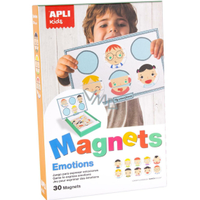 Apli Lernspiel mit Magneten - Ausdruck von Emotionen 30 Magnete ab 3 Jahren