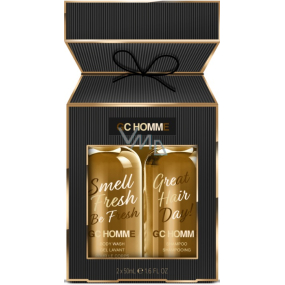 Grace Cole GC Homme Reinigungsgel 50 ml + Shampoo 50 ml, Kosmetikset für Männer