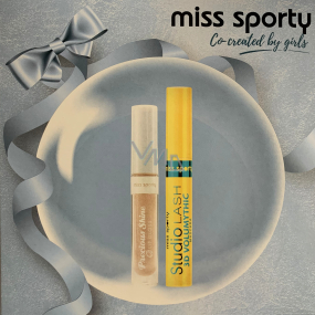 Miss Sports Studio Lash 3D Volumythic Mascara 001 Black 8 ml + Precious Shine Lip Gloss Lip Gloss 10 2,6 ml, Kosmetikset