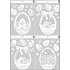 Fensterfolie ohne Kleber Osterkorb 30 x 42 cm
