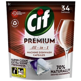 Cif Premium Clean All in 1 Regular Geschirrspüler Tabletten 34 Stück