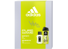 Adidas Pure Game Eau de Toilette 50 ml + Duschgel 250 ml, Geschenkset für Männer