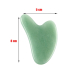 Chalcedon grün Gua Sha reduziert Falten, Schwellungen, verbessert die Elastizität der Haut 5 x 8 cm, Stein der Liebe, Freude