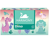 Harmony Dino 2-lagige Papiertaschentücher in der Box, 150 Stück
