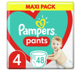 Pampers Pants Maxi Packung Größe 4, 9 - 15 kg Windeln 48 Stück