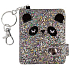 Albi Panda Schlüsselanhänger glitzernd 7,5 x 6 cm