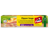 Fino Zipper wiederverwendbare Beutel Mixgrößen (10x0,5L / 10x1L / 5x2,5L) 25 Stk