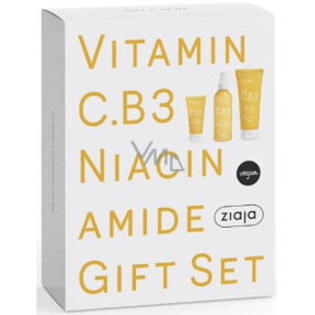 Ziaja Vitamin C.B3 Niacinamid Morgen-Gesichtscreme 50 ml + Körperbalsam 200 ml + Gesichtstonikum Spray 190 ml, Kosmetikset
