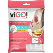 viGO Einweg-Mikrofolienhandschuhe, 100 Stück
