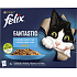 Felix Fantastic Beutel für Katzen mit Lachs, Seezunge, Thunfisch und Kabeljau, 12 × 85 g