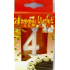 Happy light Tortenkerze Zahl 4 in der Box