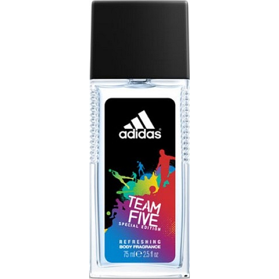 Adidas Team Five parfümiertes Deodorantglas für Männer 75 ml