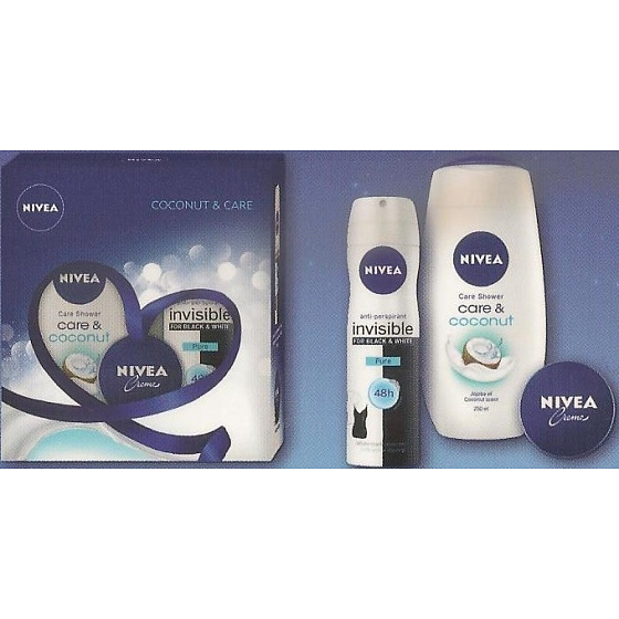 Nivea Deo Pure Antitranspirant Spray 150 ml + Duschgel 250 ml + Creme 30 ml, Kosmetikset