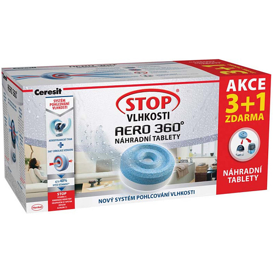 Ceresit Stop Moisture Aero 360 Ersatztabletten 4 x 450 g