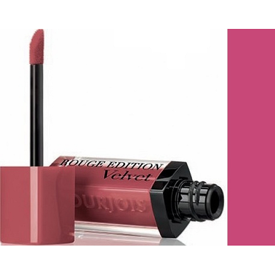 Bourjois Rouge Edition Velvet flüssiger Lippenstift mit mattem Effekt 09 Happy Nude Year 7,7 ml
