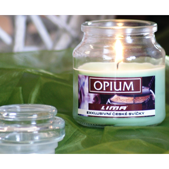 Lima Aroma Dreams Aromatisches Opiumkerzenglas mit Deckel 120 g
