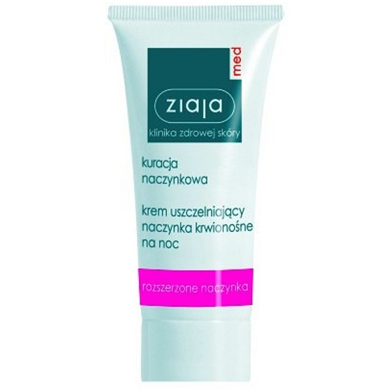 Ziaja Med Capillary Care stärkt die Nachtcreme und beugt Rissen und der Bildung neuer erweiterter Venen vor. 50 ml
