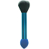 Jiajun Kosmetikpinsel mit synthetischen Borsten und Schaumstoffschwamm beidseitig blau 16 cm