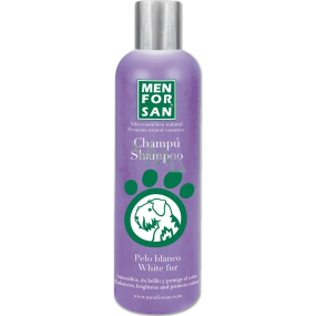 MenForSan Erleichtert weißes Fell natürliches Shampoo für Hunde 300 ml