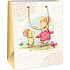 Ditipo Geschenk Papiertüte 18 x 10 x 22,7 cm weiß zwei Mäuse