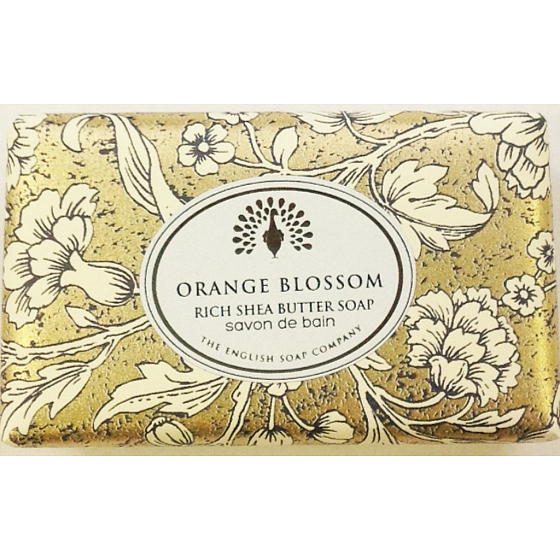 Englische Seife Orangenblüte natürliche parfümierte Seife mit Sheabutter 190 g