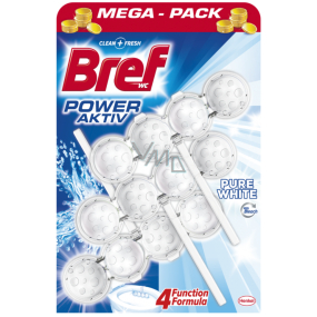 Bref Power Aktiv 4 Formel Pure White WC-Block 3 x 50 g