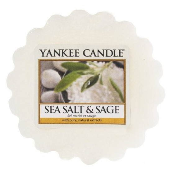 Yankee Candle Sea Salt & Sage - Aromalampe mit Meersalz und Salbei 22 g