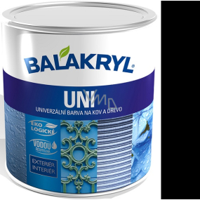 Balakryl Uni Mat 0199 Schwarze Universalfarbe für Metall und Holz 700 g