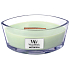 WoodWick Sweet Lime Gelato - Duftkerze mit süßem Eis, breitem Docht aus Holz und Schiffsdeckel aus Glas 453 g