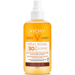 Vichy Capital Soleil SPF30 Schutzspray mit Beta-Carotin zur Förderung eines gleichmäßigen Hauttons und zur Verbesserung der Bräune 200 ml